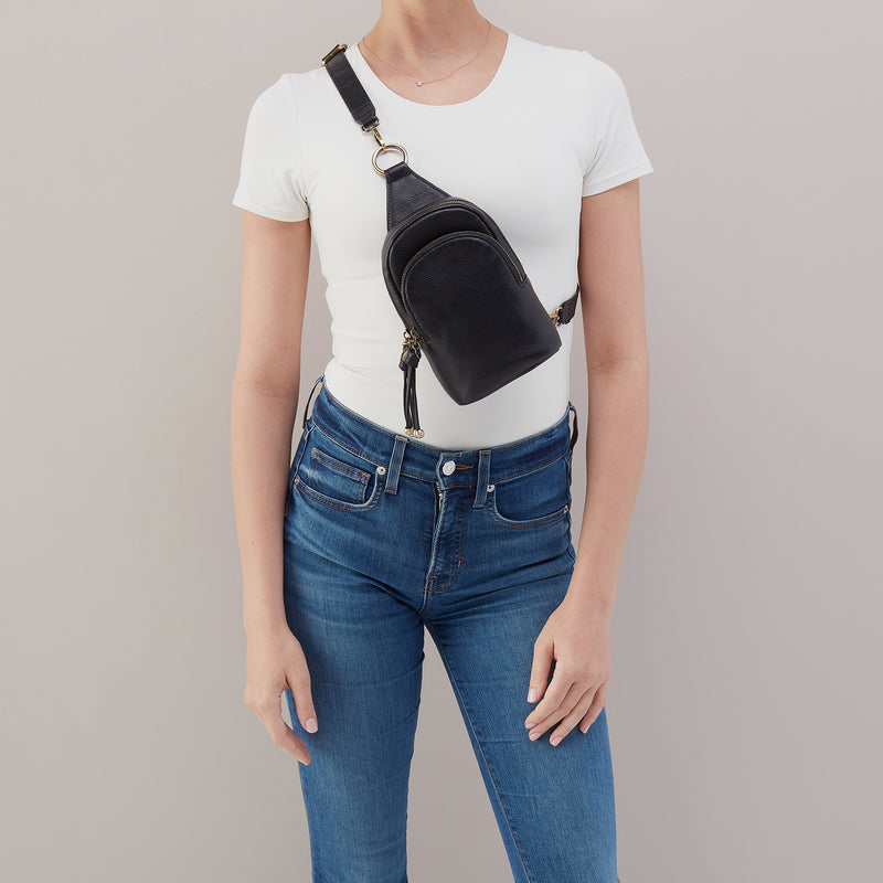 Hobo Black Crossbody Bag