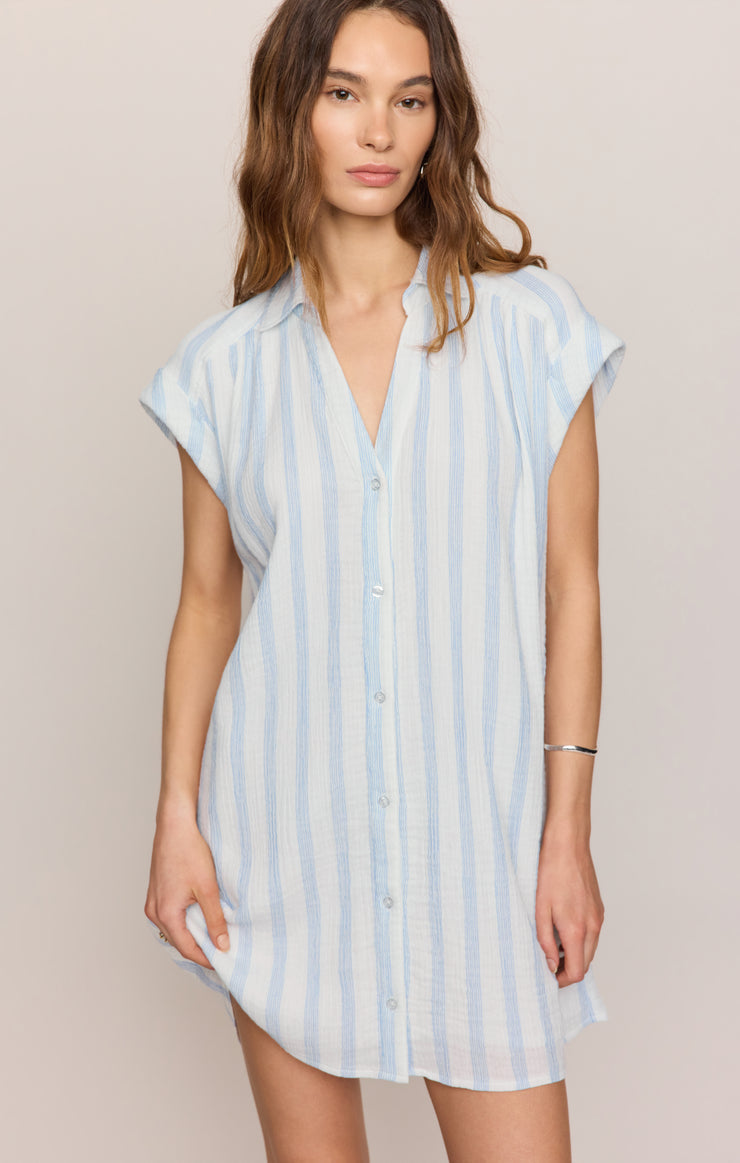 Z SUPPLY Shellbound Striped Dress in Sea Salt