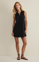 Z SUPPLY New Light Textured Mini Dress in Black