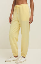 Light Yellow Joggers with tapered leg.