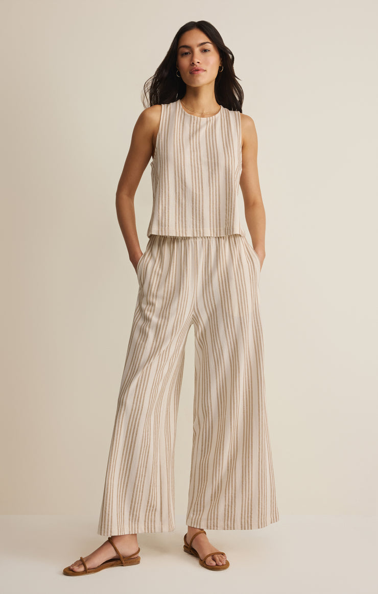 Z SUPPLY Scout Knit Striped Pant in Cloud