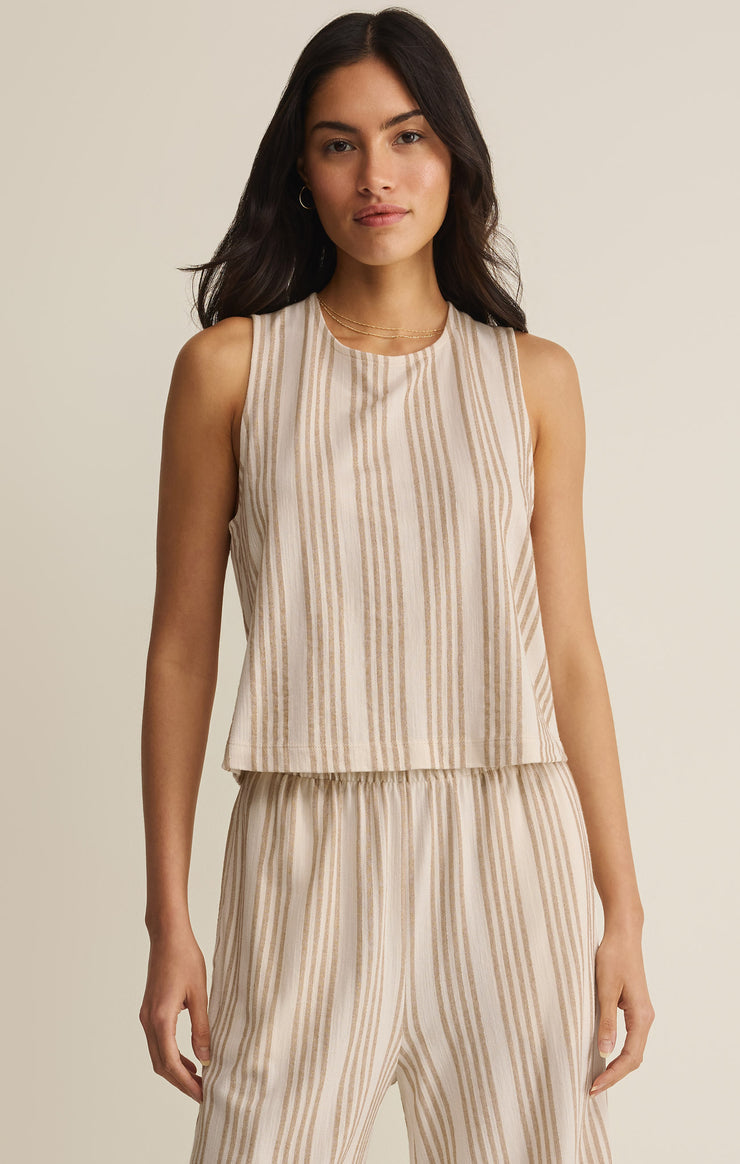 Z SUPPLY Sloane Knit Striped Top in Cloud
