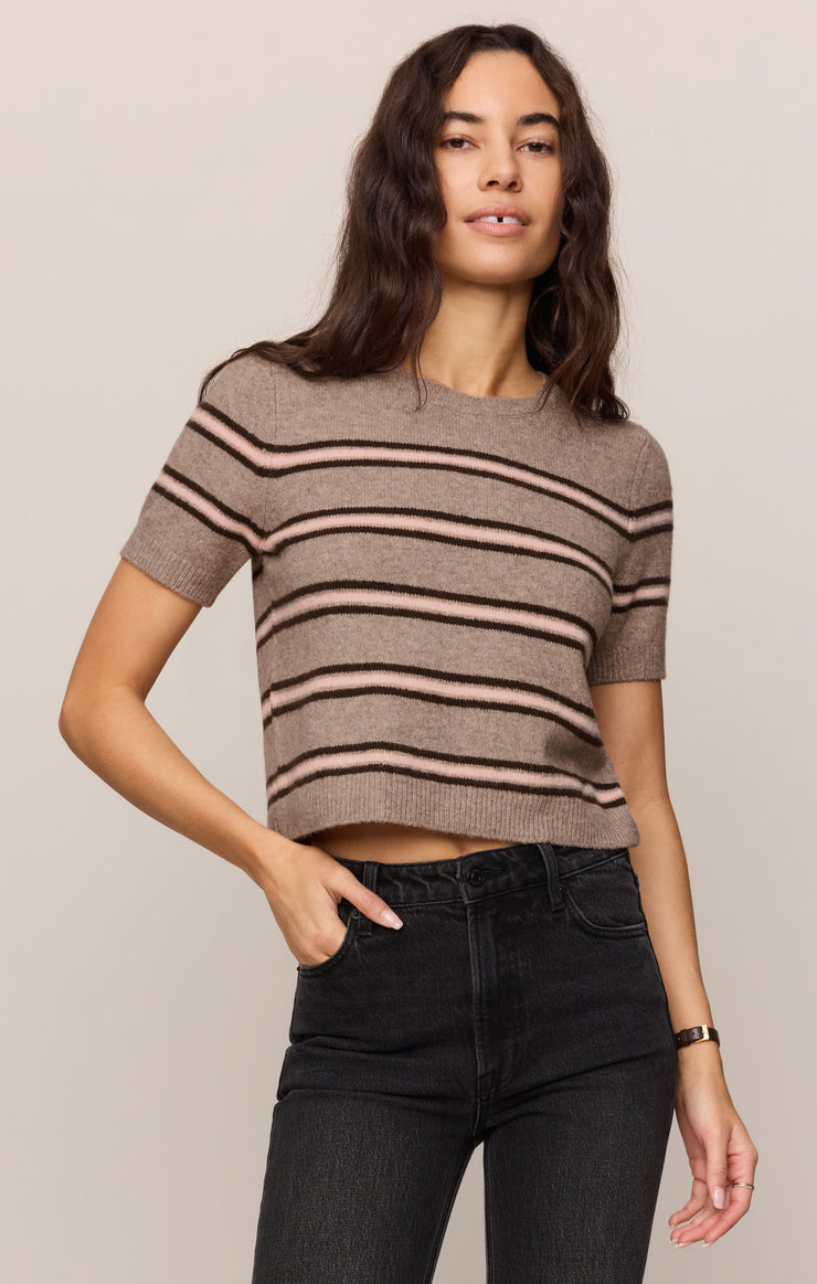 Z SUPPLY Gatewood Stripe Sweater - Heather Ash