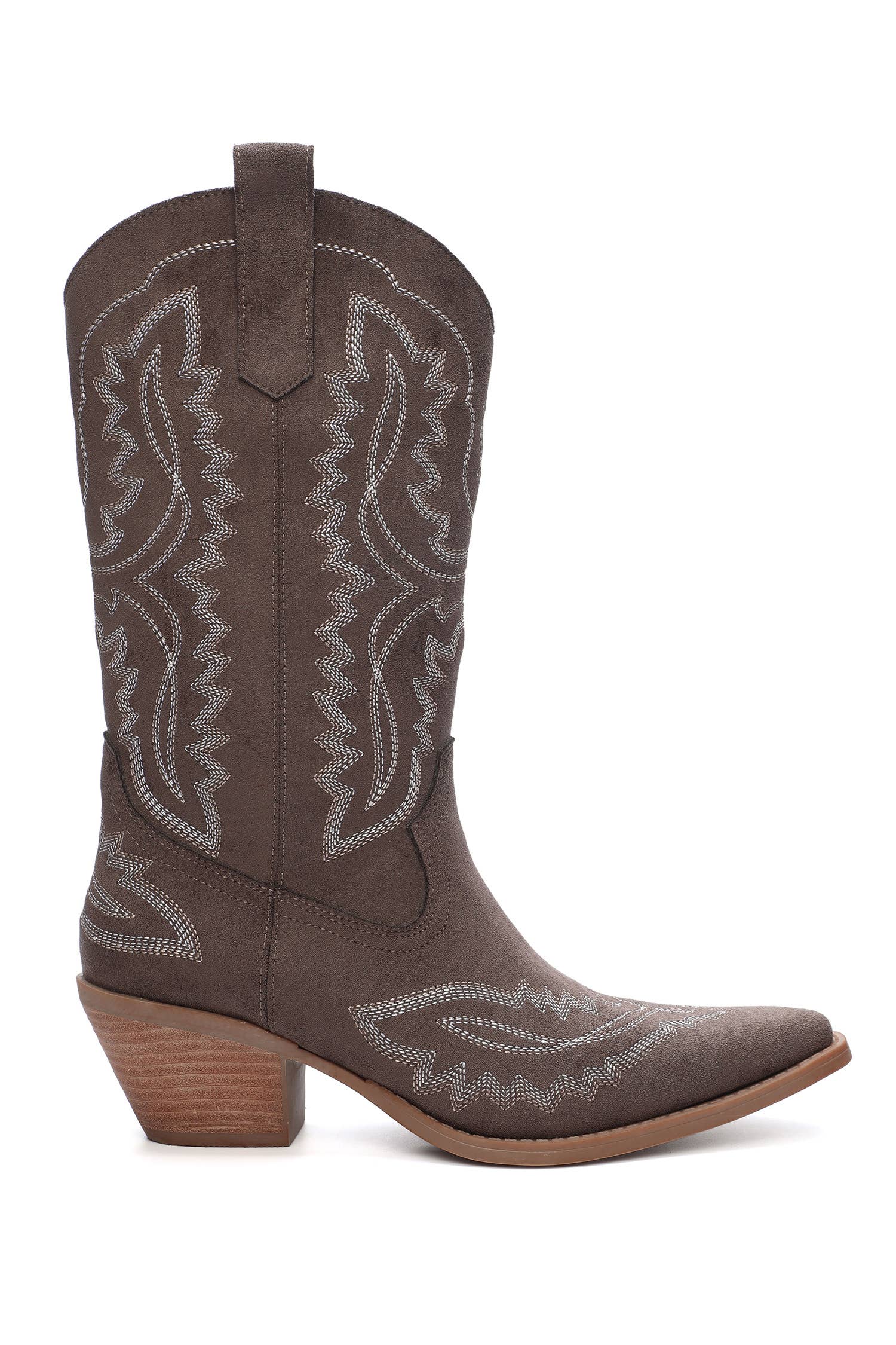 Tessa Cowboy Boot - Coffee