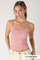 Nikibiki Polka Dort Strap Cami in Pearl Blush