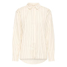 ICHI Button Up Blouse in Birch/Black