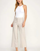 Level99 Annabelle Crop Wide Leg Pant in Pampas