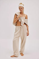 Free People Slow it Down Jogger in Morning Oat