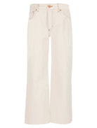 Wide Leg Raw Hem Denim jeans