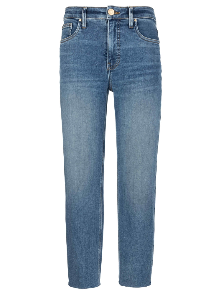 Straight Leg Raw Hem Denim