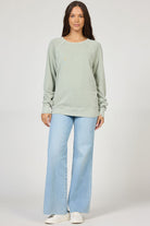 Long Sleeve Light Green Sweater
