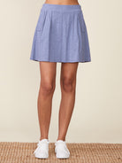 Blue Mini Skirt
