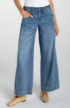 Liverpool  Wide Leg Utility Jean in Culver City Blue