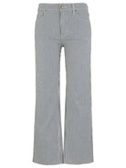 KUT from the Kloth Kelsey High Rise Fab Ab Ankle Flare in Navy/Ivory