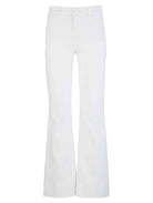 KUT from the Kloth Stella High Rise Fab Ab Flare in Optic White