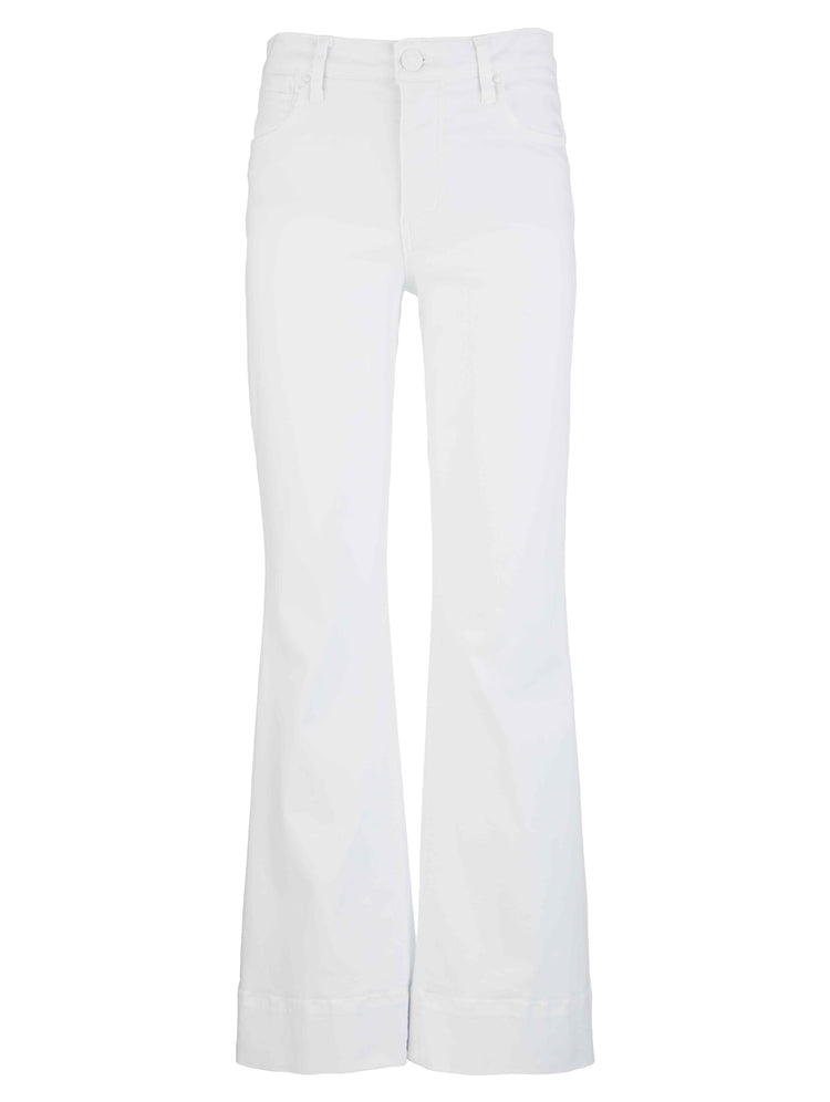 KUT from the Kloth Stella High Rise Fab Ab Flare in Optic White