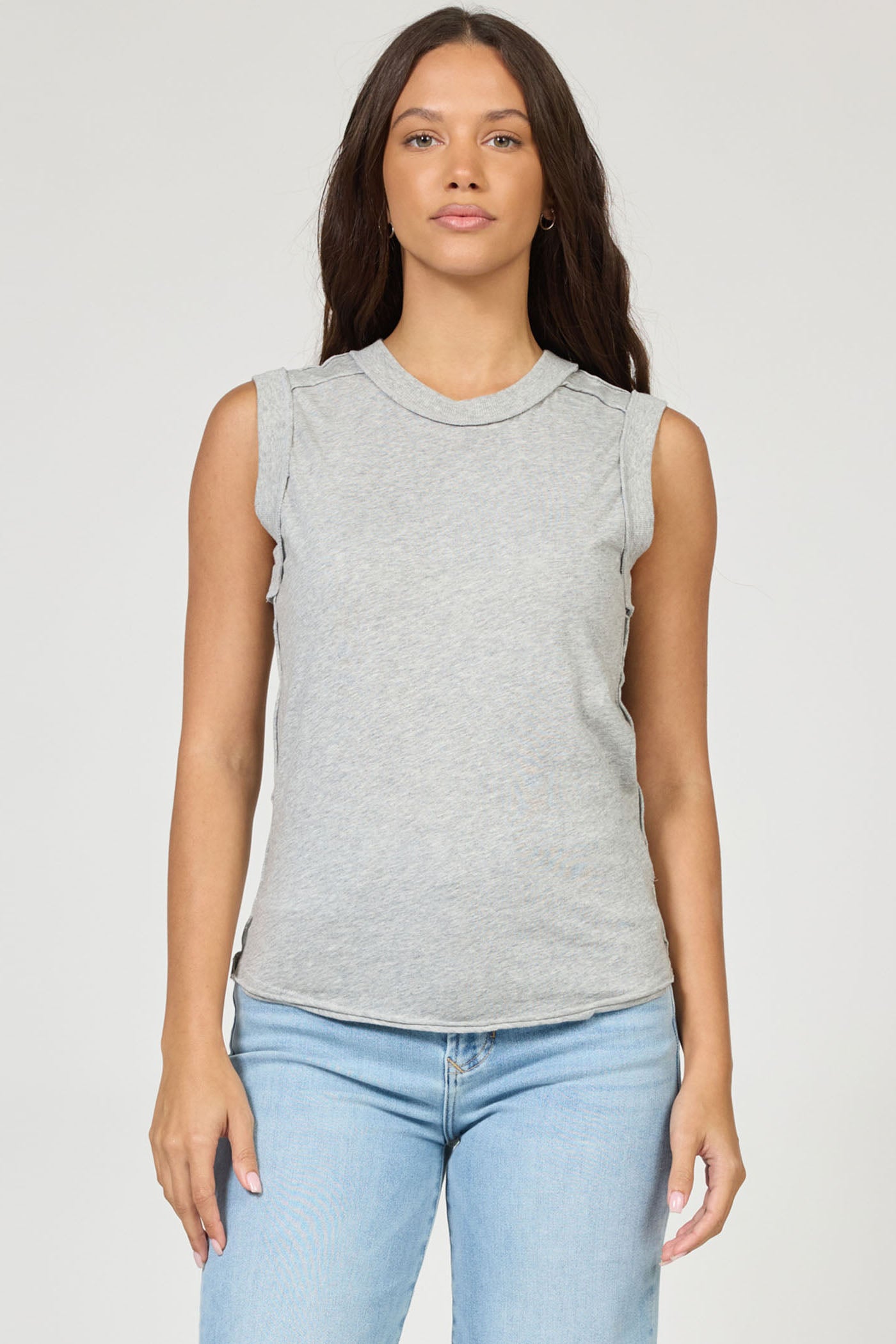 Dear John Zo top in Heather Grey
