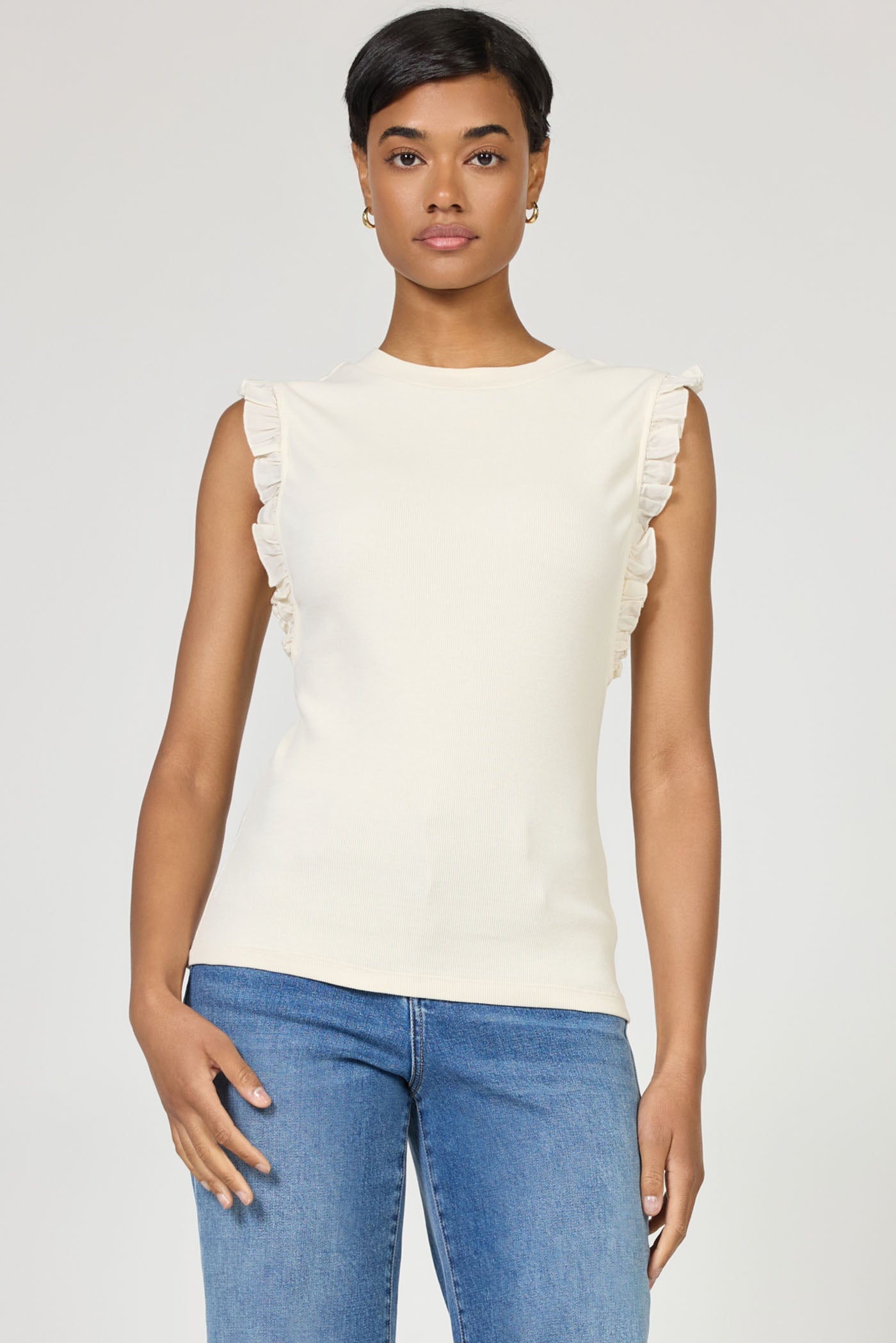 Dear John Bridget Top in Egret