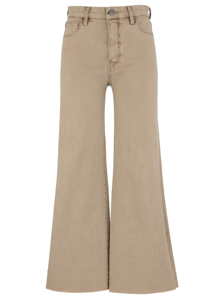 Kut from the Kloth Meg High-Rise Fab Ab Wide Leg Jeans - Chai