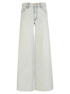 Kut from the Kloth Blake High-Rise Super Wide Leg Raw Hem Jeans - Sensual