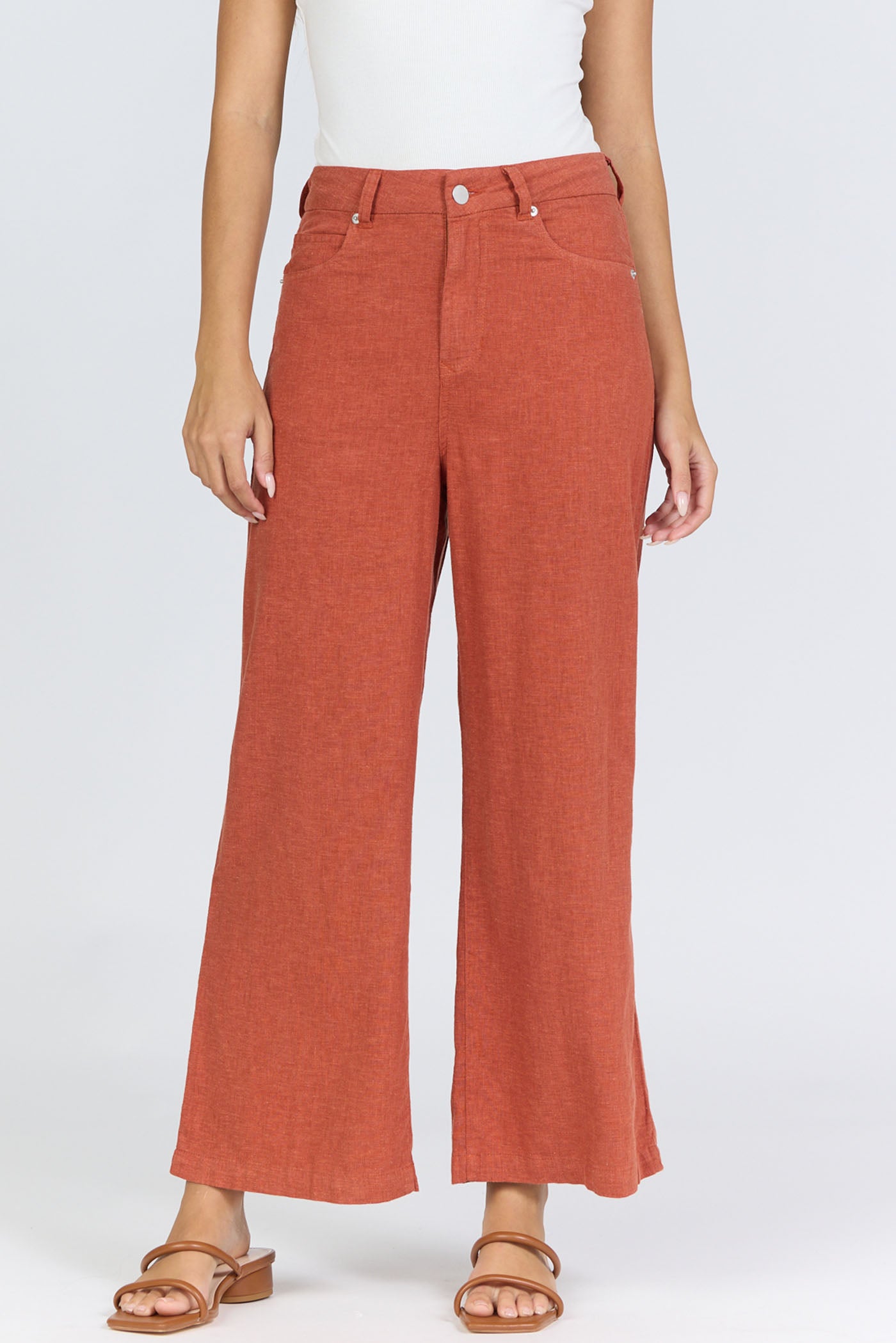 Dear John Audrey Pant in Burnt Brick