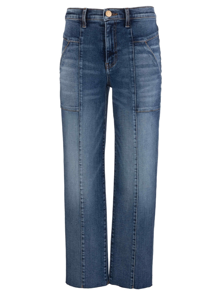 Kut from the Kloth Avery High Rise Easy Straight in Architect Wash
