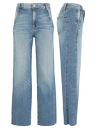 KUT from the Kloth Charlotte HR Wide Leg with Raw Hem