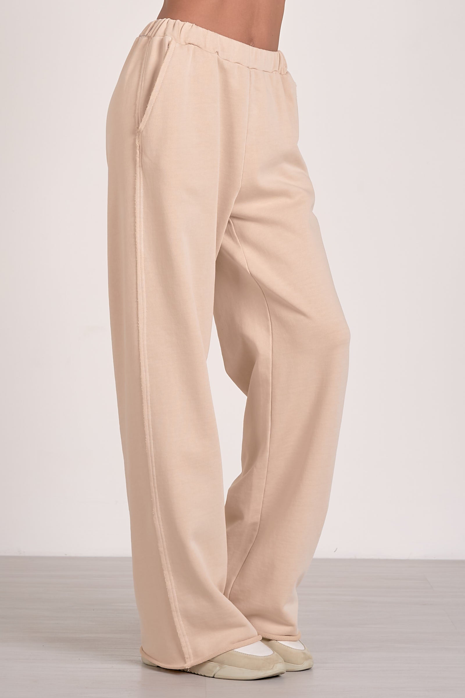 Elan Wide Leg Sweatpants - Sand – mainstreamboutique-ankeny