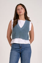 Elan Layered Sweater Vest Top