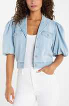 Cropped Puff Sleeve jacket