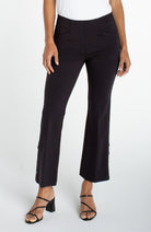 Black, fitted ankle pant